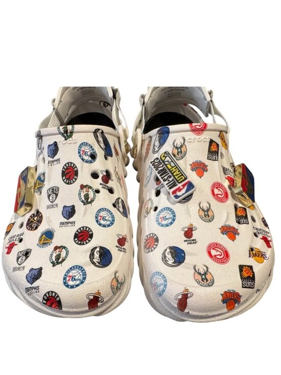 Crocs NBA All-Star Utah 2023 Limited Edition Clogs Men\'s 6 Women\'s 8 Jibbitz